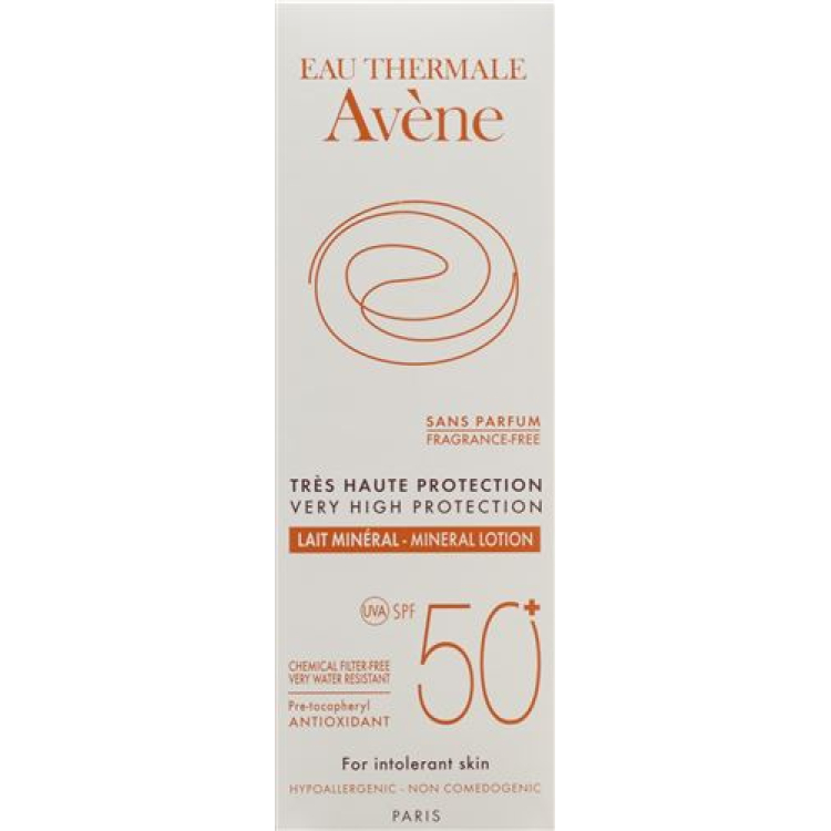 Мінеральне сонцезахисне молочко Avene Sun SPF 50+ 100 мл