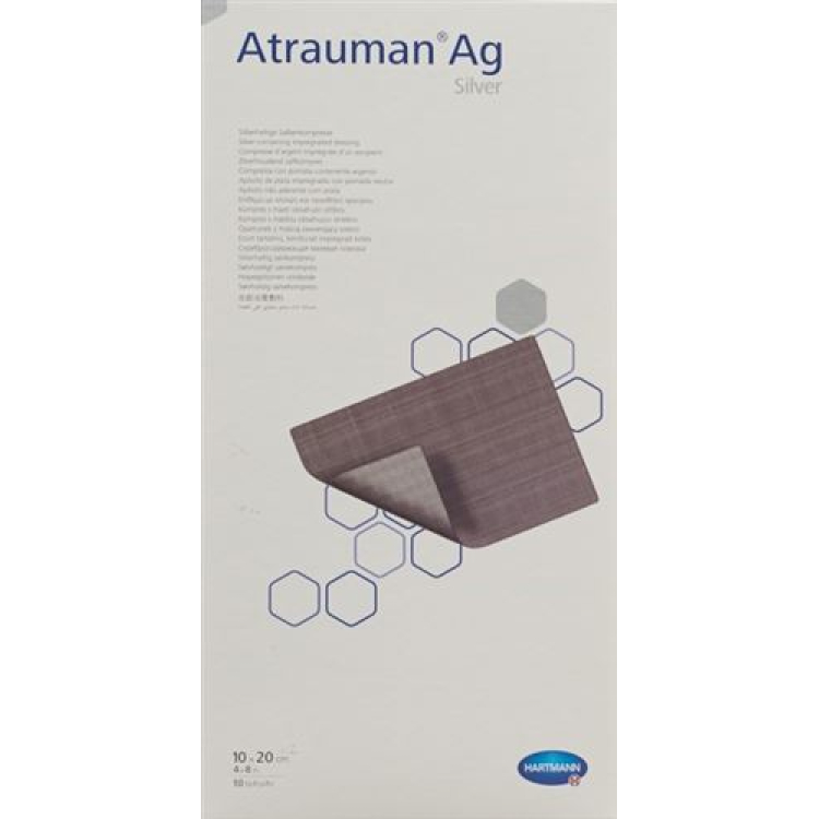 Atrauman Ag compresses 10x20cm sterile 10 pcs