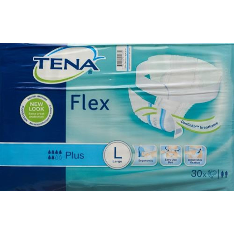 TENA Flex Plus L 30 יח'