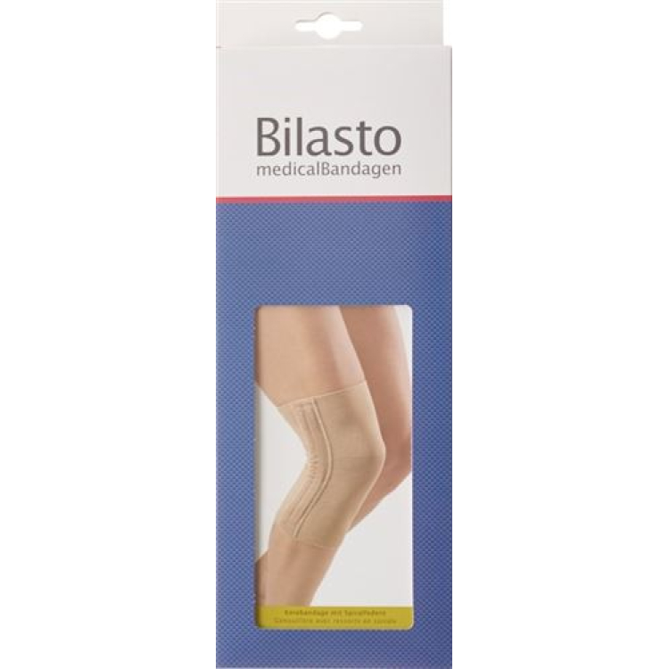 BILASTO ضمادة الركبة مع 2 نوابض لولبية XXL بيج