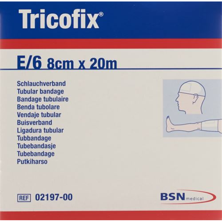 Трубчастий бинт TRICOFIX GRE 6-8см / 20м