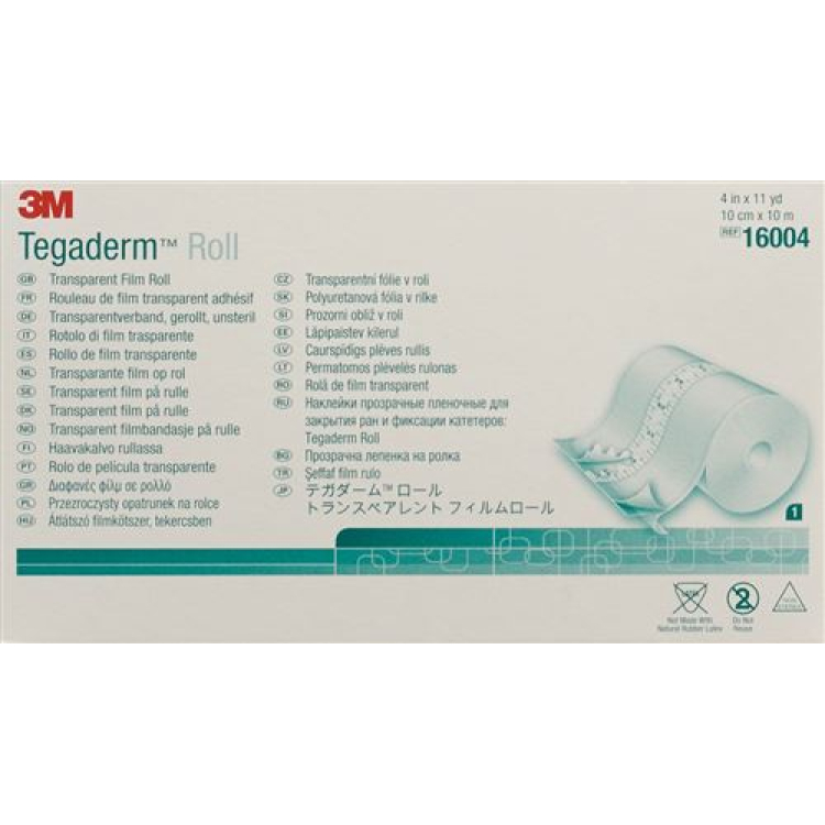 3M Tegaderm גליל חבישה 10cmx10m שקופה