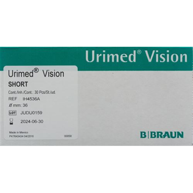ស្រោមអនាម័យ URIMED VISION 36mm ខ្លី 30pcs