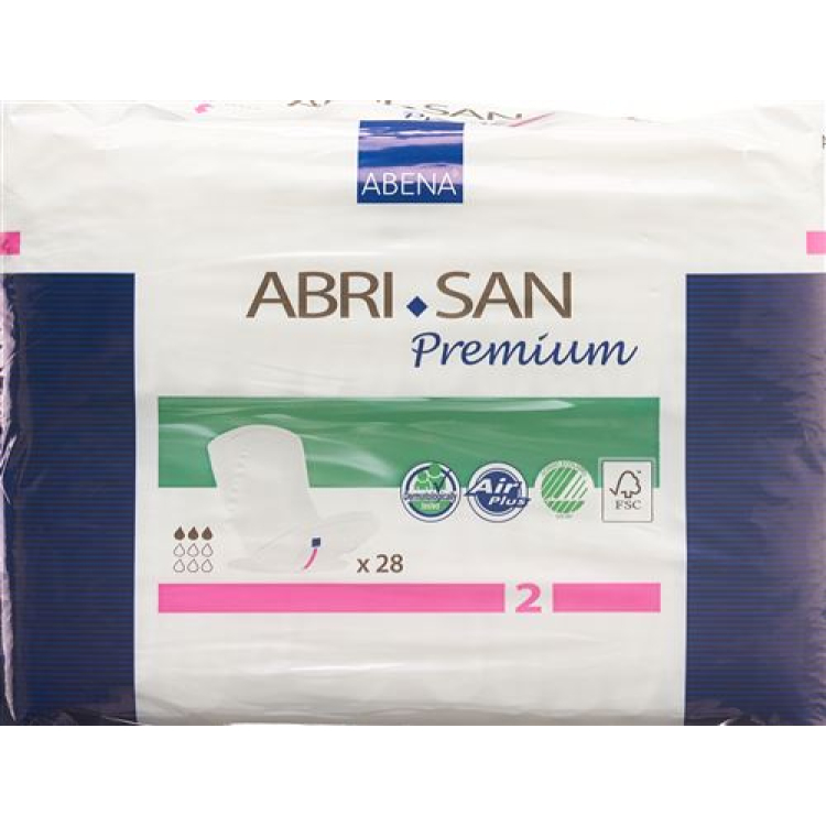 Sisipan Abri-San Premium berbentuk anatomi Nr2 10x26cm ungu Sa