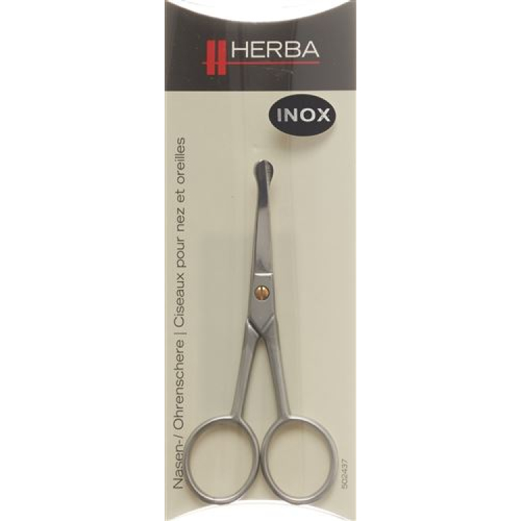 Tesoura de nariz e orelhas Herba Inox