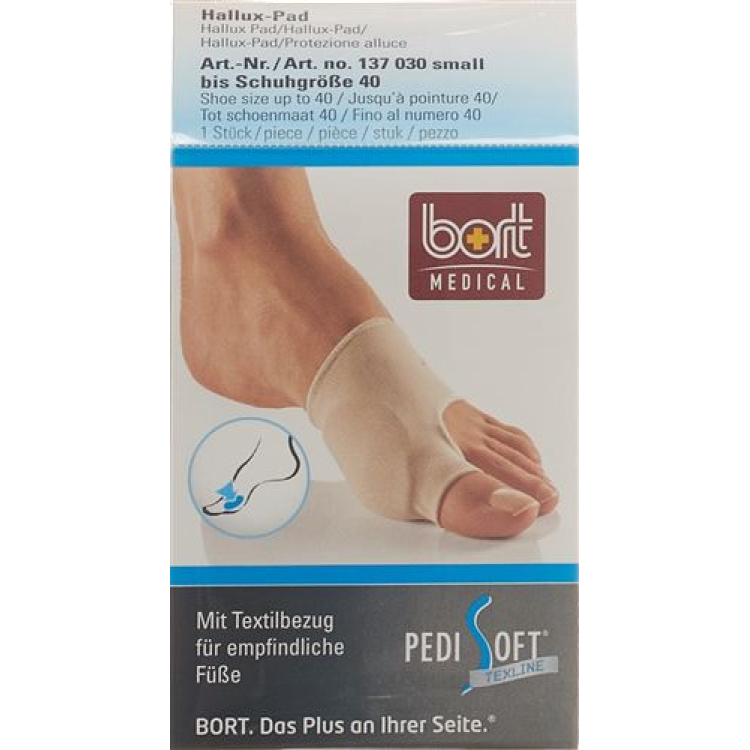 BORT PediSoft Texline hallux pad S