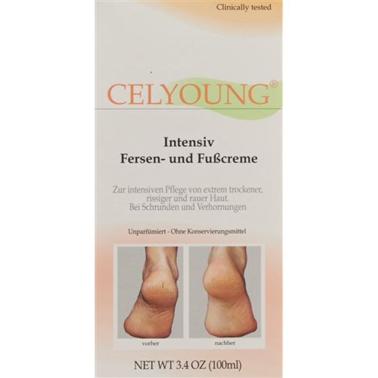 CELYOUNG Crème Talons et Pieds Tb 100 ml