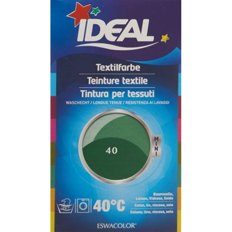 IDEAL MINI Cotton Spalva No40 vidutiniškai žalia