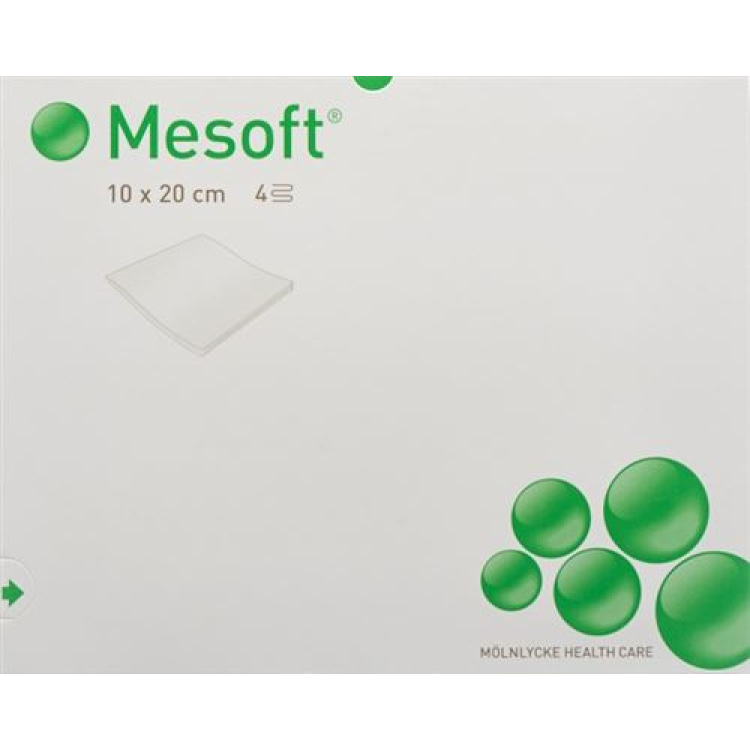 Κομπρέσες βορειοδυτικής Mesoft 10x20cm Αποστειρωμένες 60 x 2 &tau