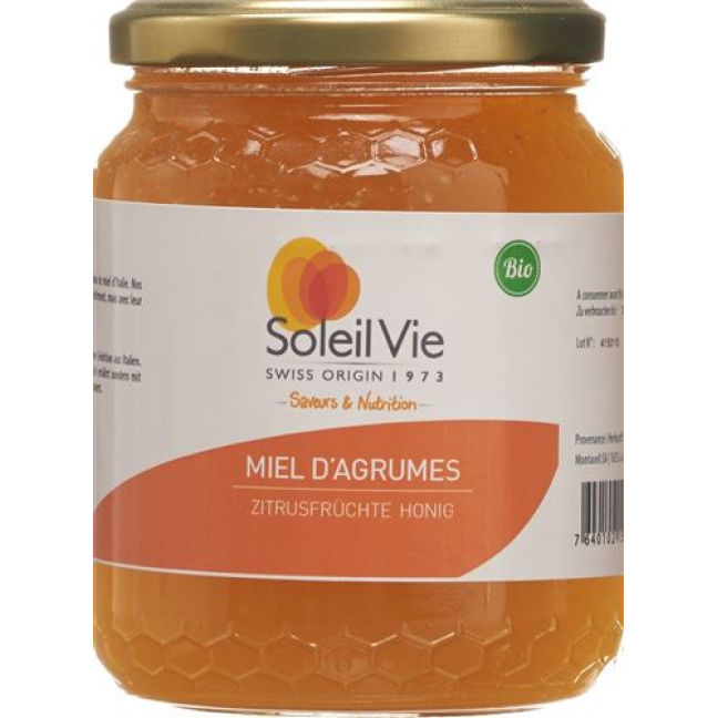 SOLEIL VIE 有机柑橘蜂蜜 500 克