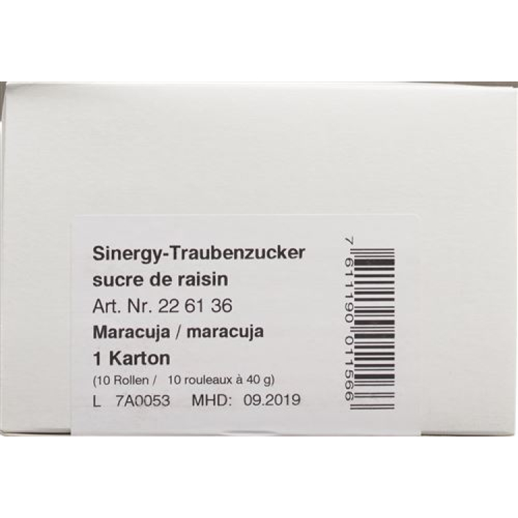 Sinergy Glucose pasifloros vaisius 10 x 40 g