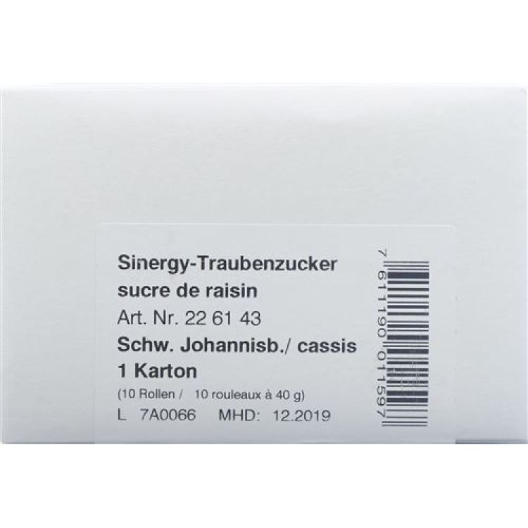 Sinergy glucose solbær 10 x 40 g