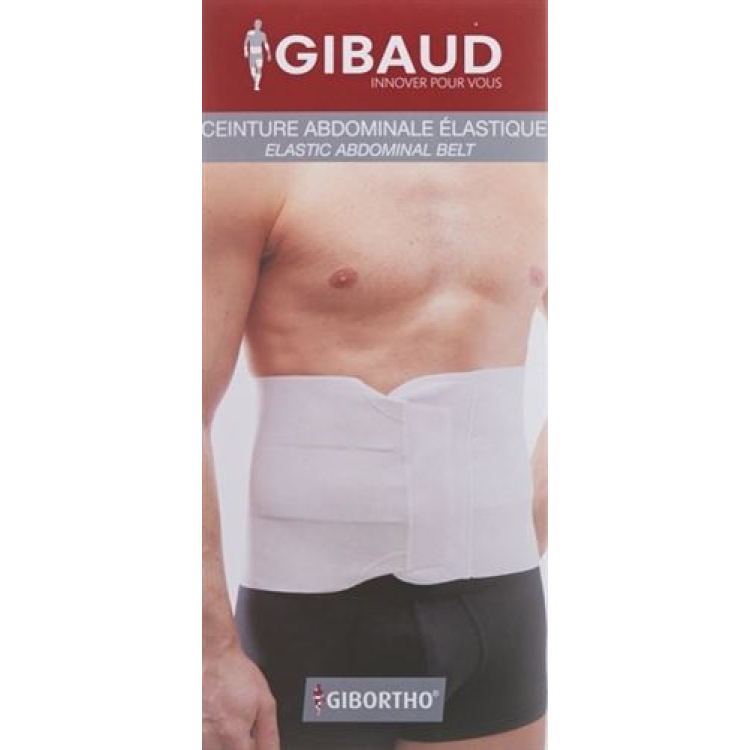 GIBAUD ceinture élastique Gr4 blanc 106-120cm