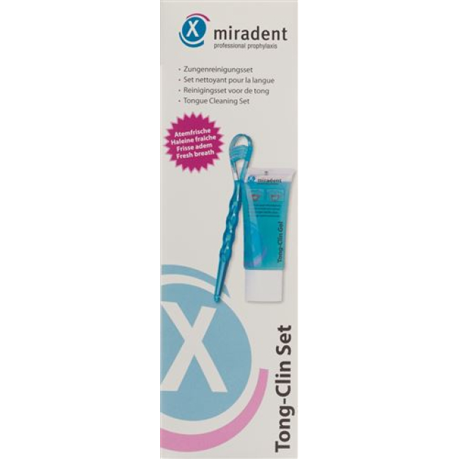 Miradent Tong-Clin Set 50ml + Gel Tongue Cleaner