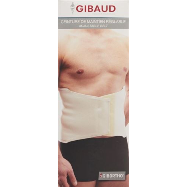 GIBAUD ウエストベルト調節可能 Gr3 90-100cm ホワイト