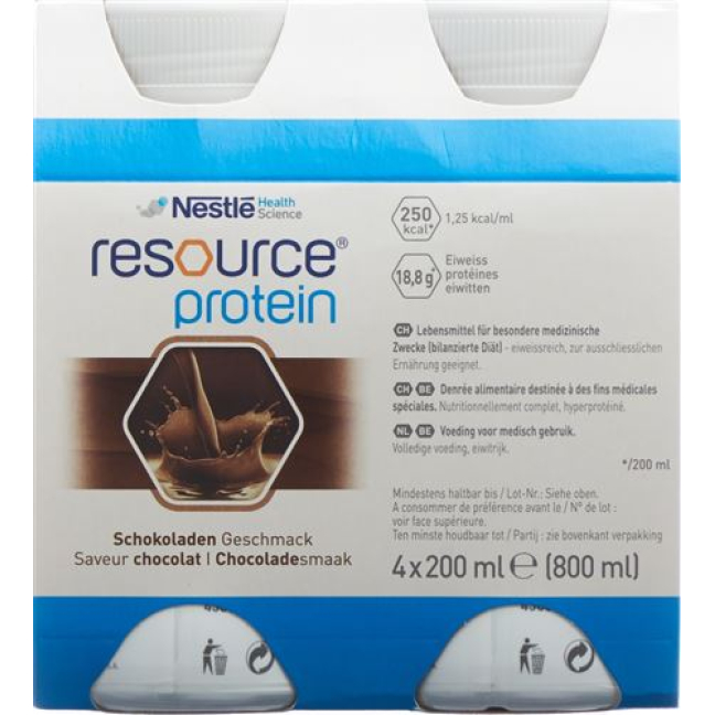Resursproteinchoklad 4 x 200 ml