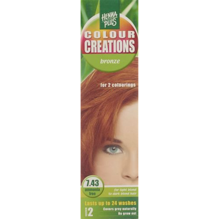 COULEUR AU HENNÉ Créations Bronze 7.43 60ml