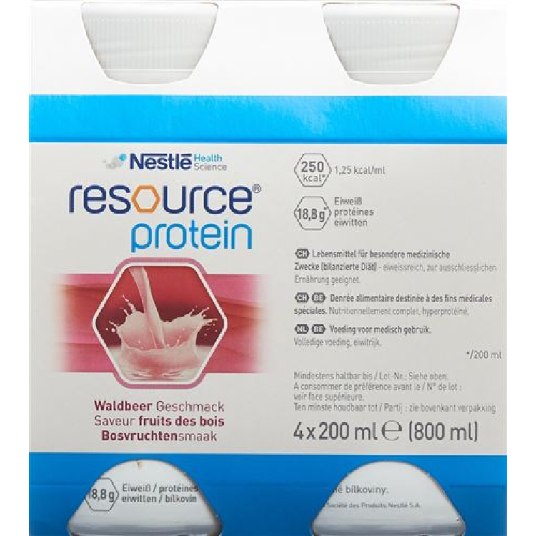 Resurs protein giləmeyvə 4 x 200 ml