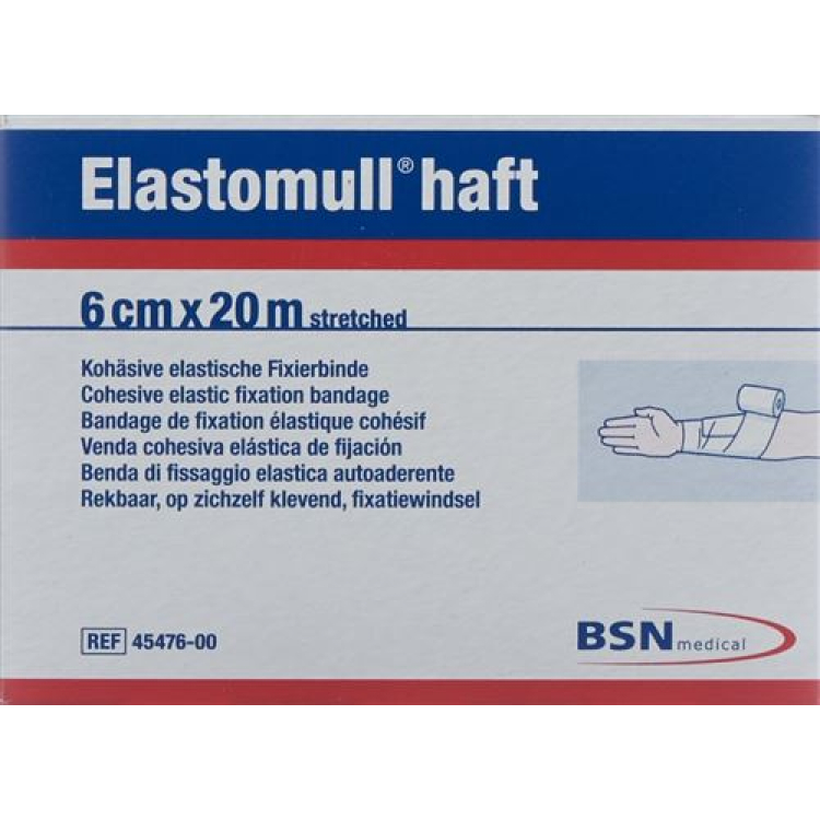 ELASTOMULL BONDING gázový obvaz bílý 20mx6cm role