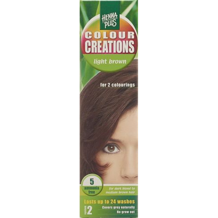 HENNA COLOR Creations Castanho claro 5 60 ml