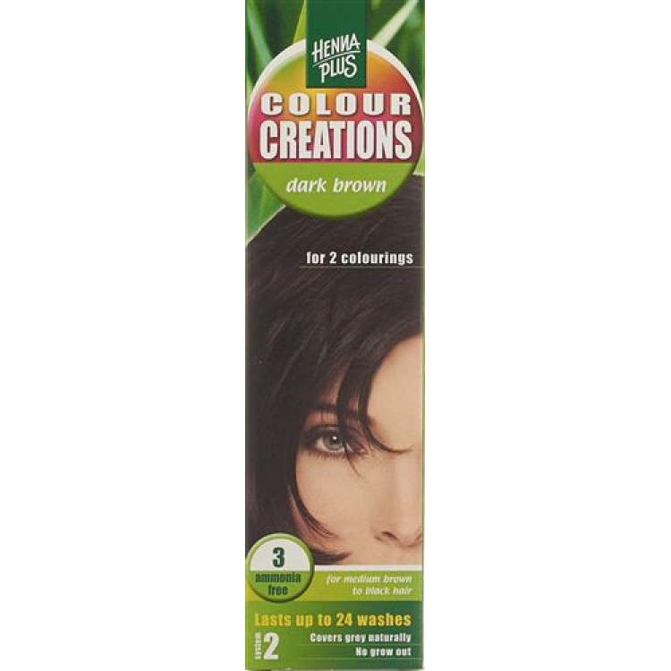 HENNA COLOR Creations Tamsiai ruda 3 60 ml