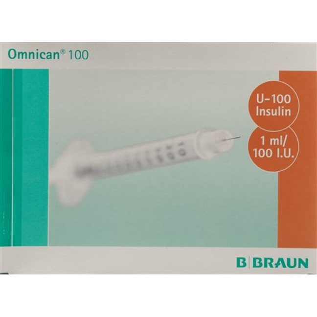 OMNICAN Insulin 100 1ml 0.3x12mm G30 einzel 100 x