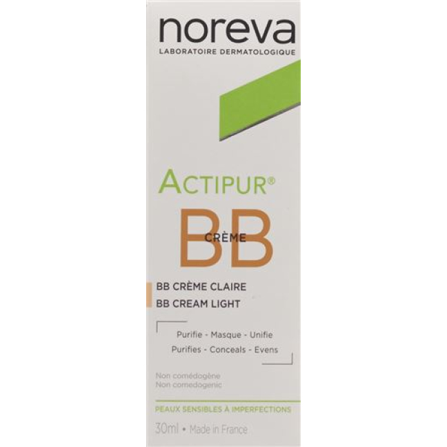 noreva ACTIPUR BB cream light tube 30 ml
