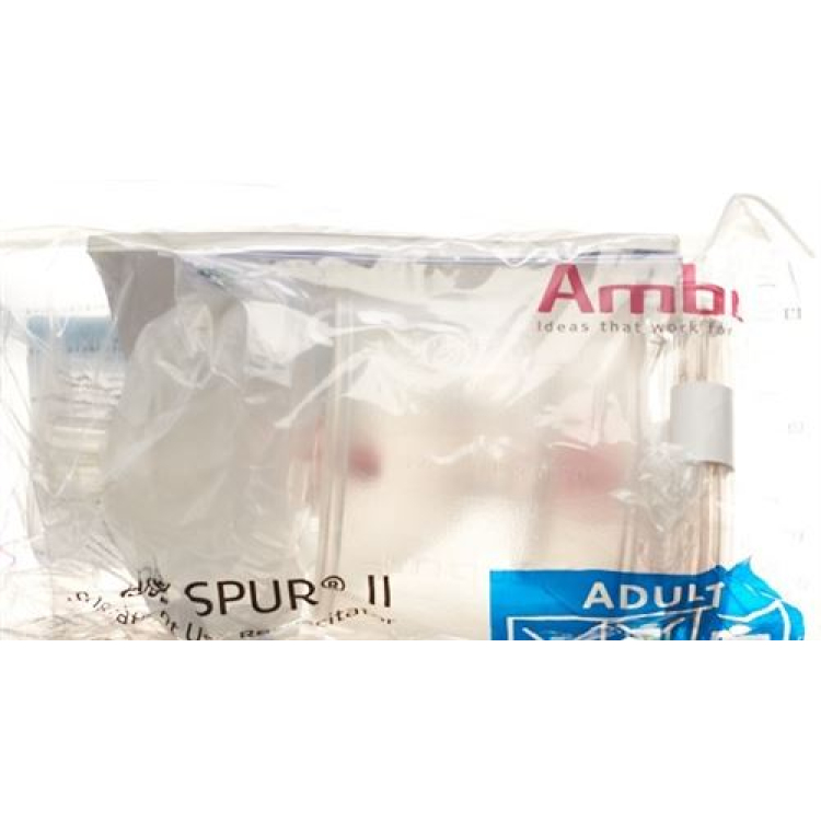 Bolsa de reanimación Ambu Spur II 1x que incluye máscara para adultos