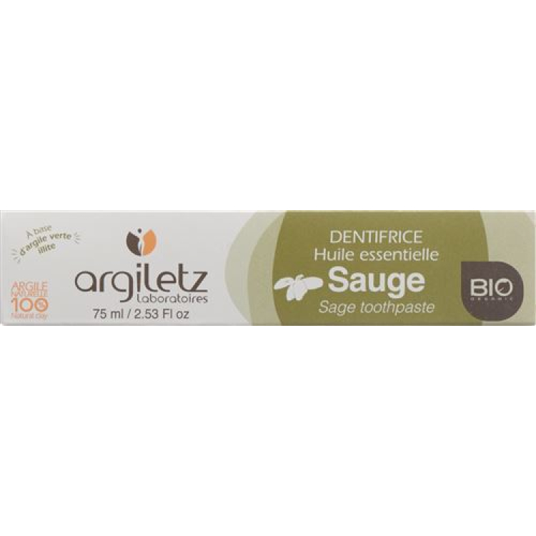 Argiletz Toothpaste Sage bio 75 ml