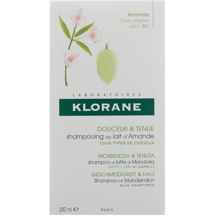 Klorane mandelmelk Shampoo 200 ml