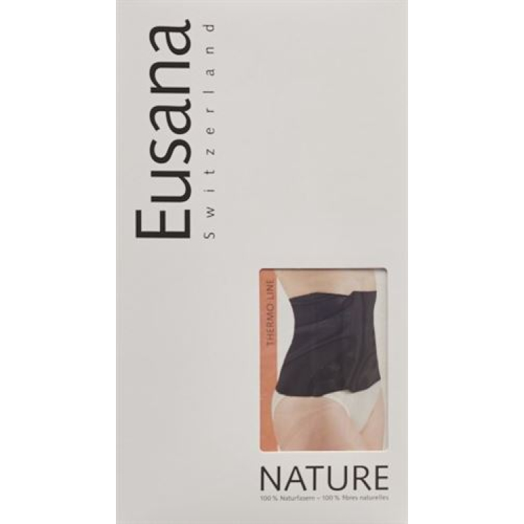 Eusana kidney warmer with Velcro fastener M black