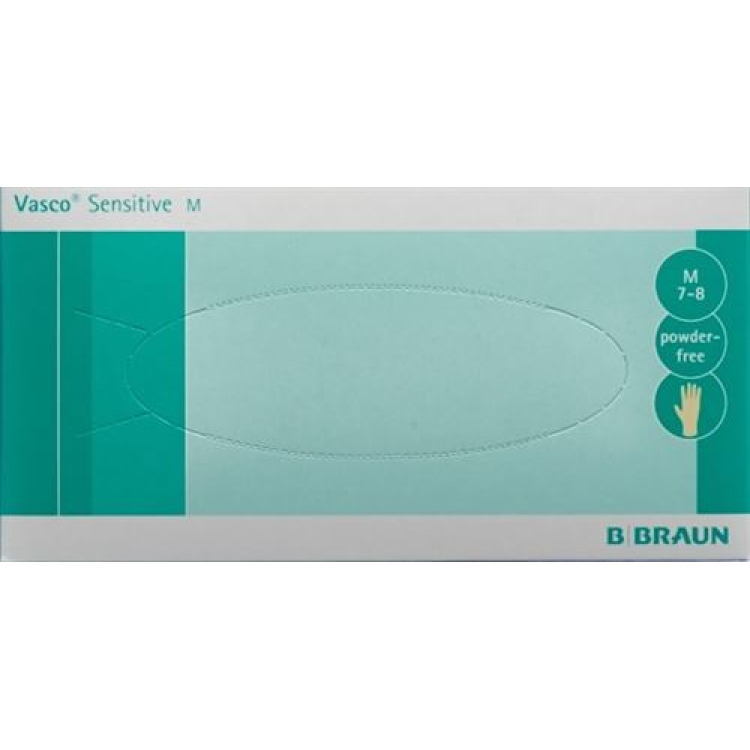 Vasco Sensitive Examination қолғаптары M латекс ұнтағы жоқ 100 дана