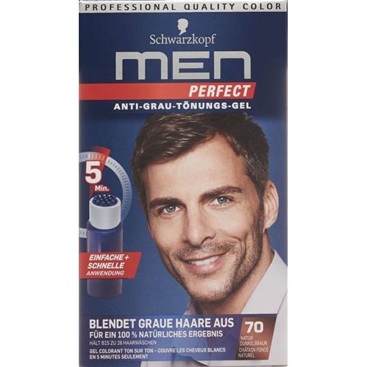 MEN PERFECT Tono 70 Castaño Oscuro Natural