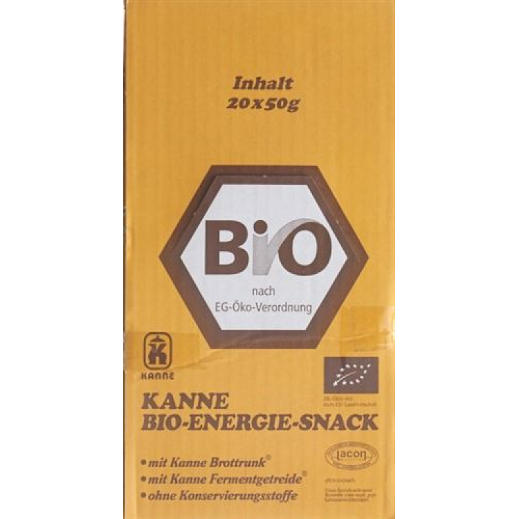 Kanne Økologisk Energibar 20 x 50 g