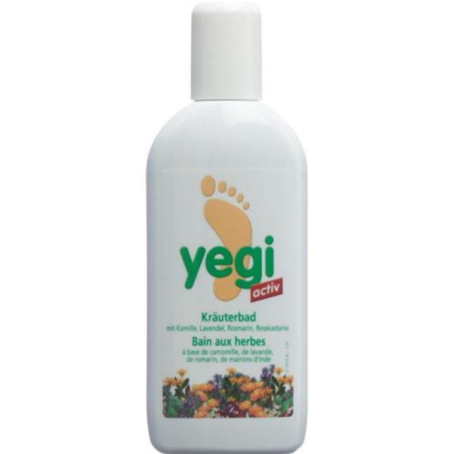 Yegi Activ bylinková fľaša do kúpeľa 200 ml