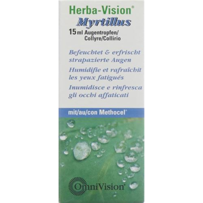 Οφθαλμικές σταγόνες Herba Vision Myrtillus 15 ml Fl