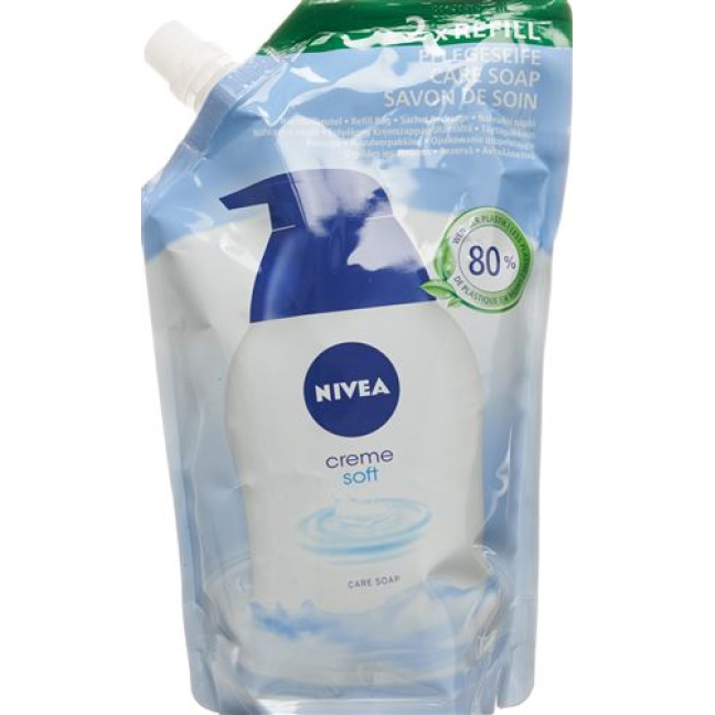 Nivea Care Soap Creme Soft refil 500 ml