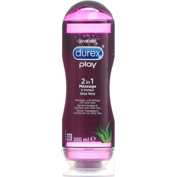 Durex Play მასაჟისა და ლუბრიკანტის გელი 2 1 200 მლ