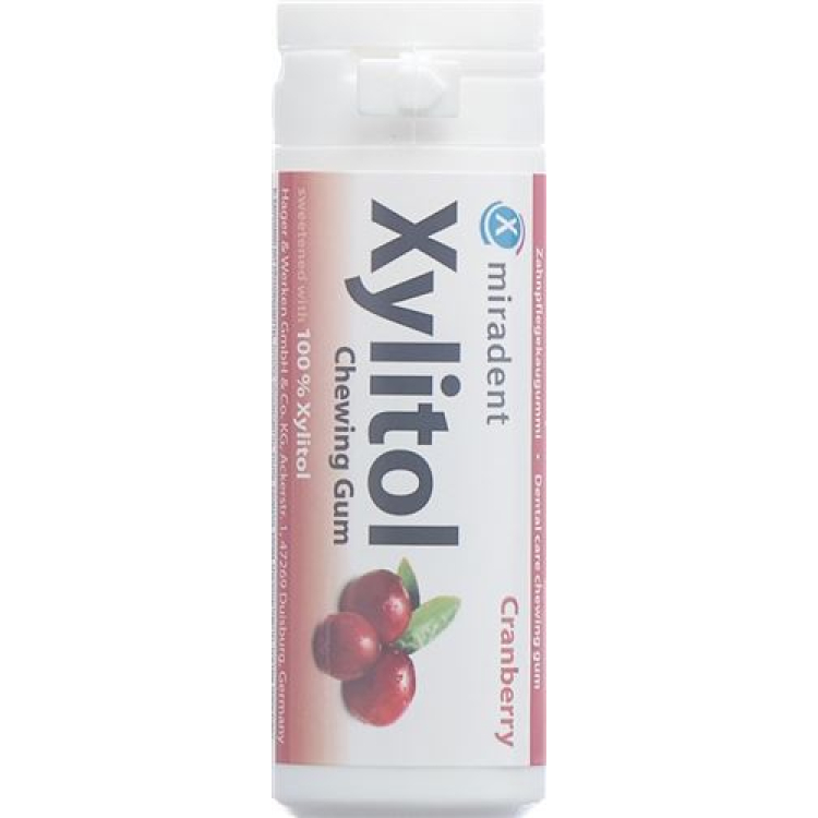 Gomma allo xilitolo Miradent Cranberry 30 pz