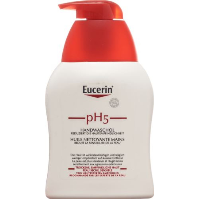Eucerin pH5 שמן לשטיפה ביד עם משאבה 250 מ"ל