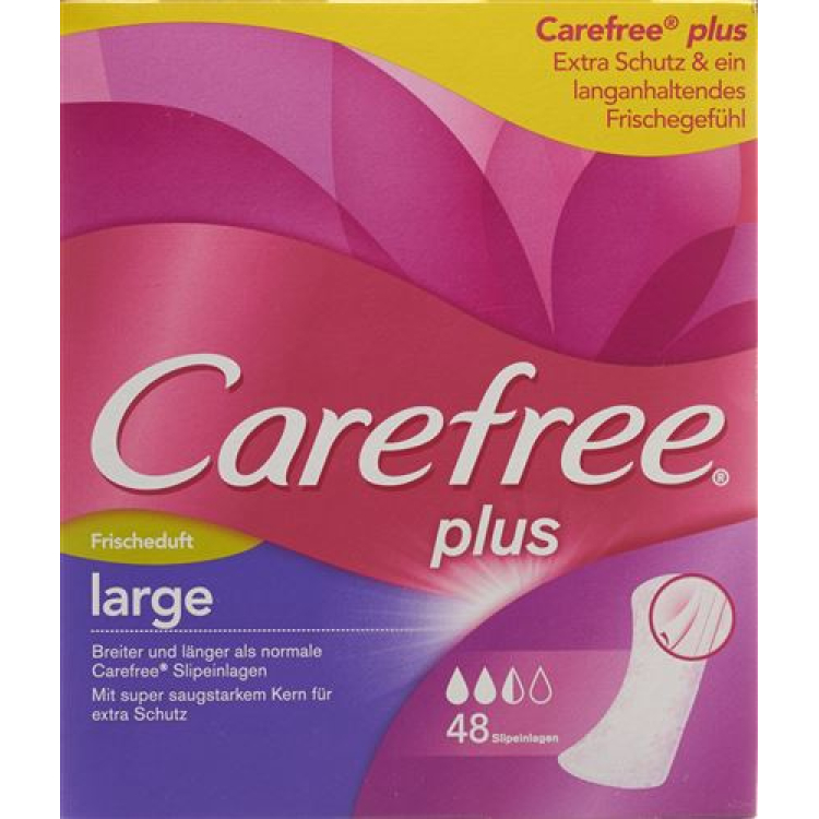 Carefree Plus ខោទ្រនាប់ស្រស់ធំ ៤៨ ដុំ