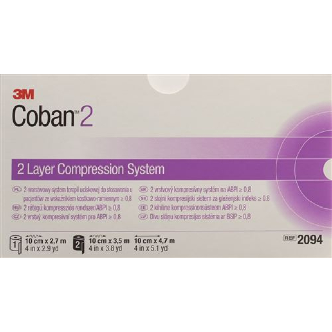 Ensemble de système de compression à 2 couches Coban 2 de 3M