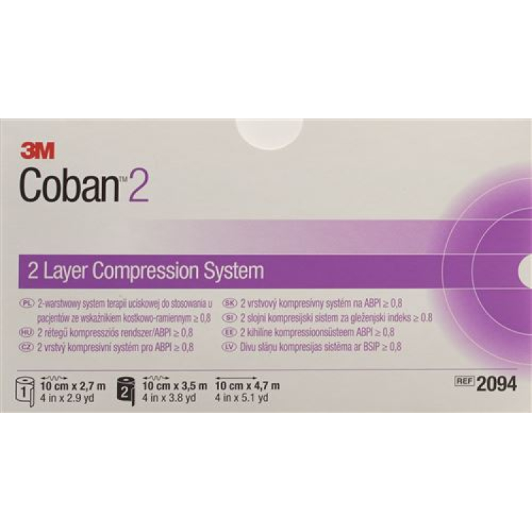 3M Coban 2 2-շերտ կոմպրեսիոն համակարգի հավաքածու