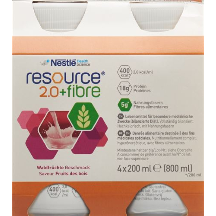 Resource 2.0 Fiber Waldfrüchte 4 x 200 մլ