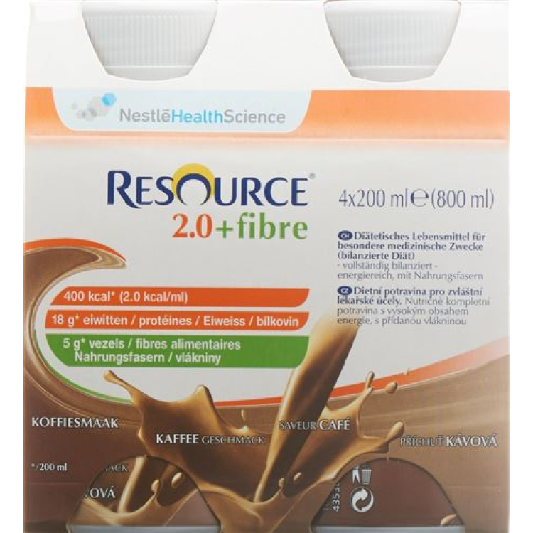 Resource 2.0 Fiber Café 4 x 200 毫升