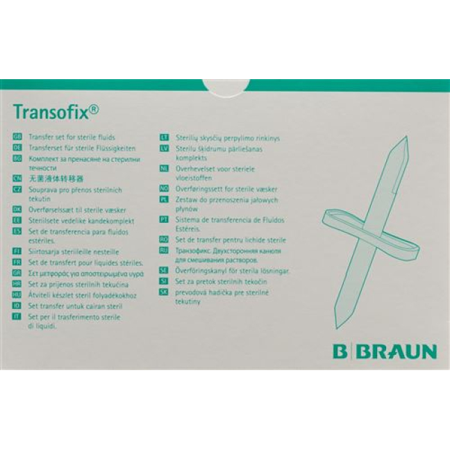 TRANSOFIX Cânula de transferência de agulha dupla 50 unid.
