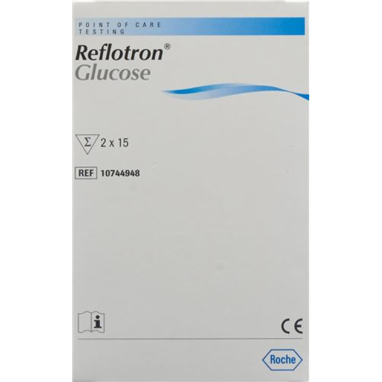 Que thử glucose REFLOTRON 2 x 15 chiếc