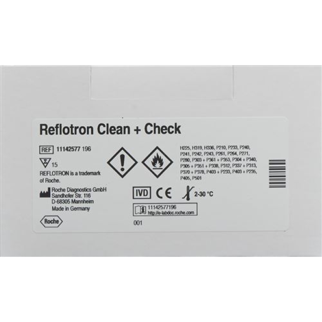 REFLOTRON Clean+Check ხარისხის კონტროლი 15 ც