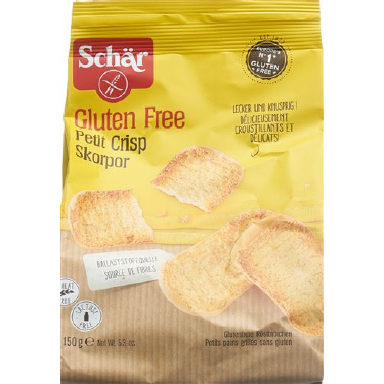 SCHÄR Crisp Rolls خالي من الغلوتين 150 جم