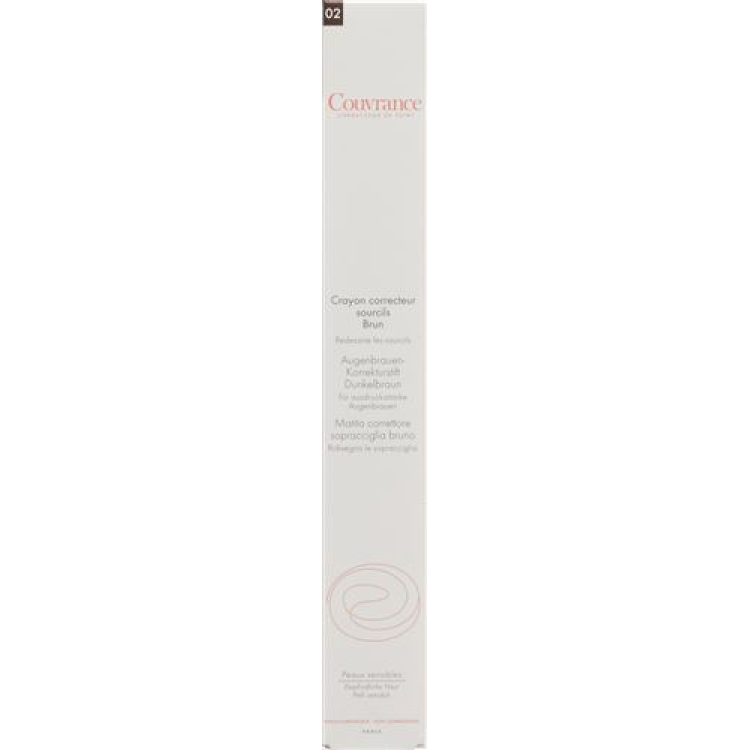 Avene Couvrance wenkbrauwpotlood donkerbruin 02